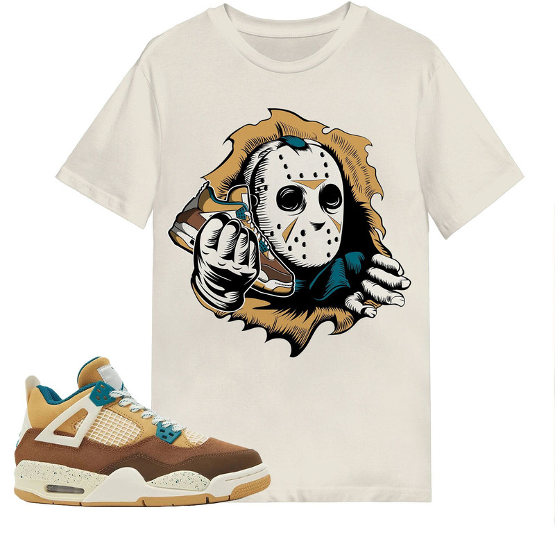 Friday JV Shirt Match Jordan 4 Cacao Wow Shirt in Natural.jpg