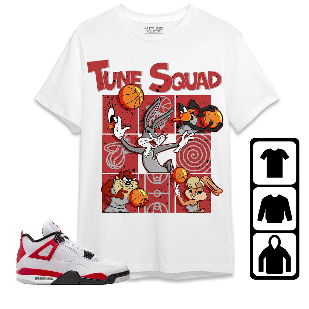 Jordan 4 Red Cement Unisex Shirt, Kid, Toddles Basketball Team Squad, Shirt To Match Sneaker.jpg