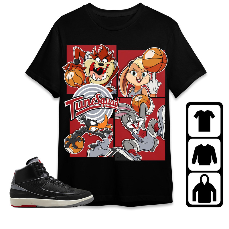 Jordan 2 Black Cement Unisex Shirt, Kid, Toddles Bunny Basketball Team, Shirt To Match Sneaker.jpg