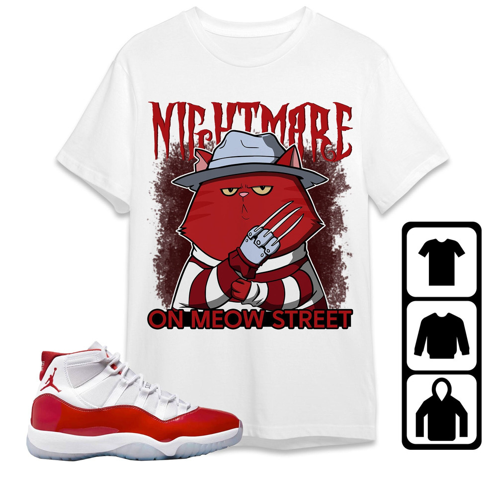 AJ 11 Cherry Unisex T-Shirt, Tee, Sweatshirt, Hoodie, Freddy Meow, Shirt To Match Sneaker.jpg