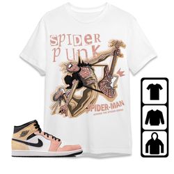 aj 1 mid magic ember unisex t-shirt, tee, sweatshirt, hoodie, spider punk