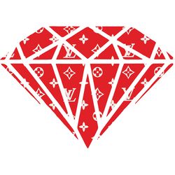 lv red diamond logo svg, fashion brand logo svg, logo svg