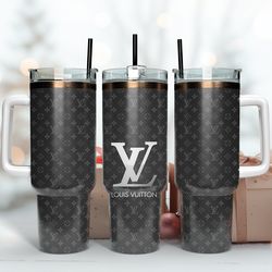 black lv logo 40oz tumbler wrap, 20oz tumbler, tumbler wrap design