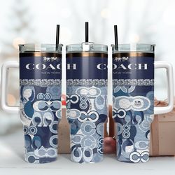 blue coach logo tumbler, 20oz tumbler, tumbler wrap design