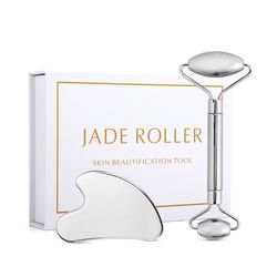 Stainless Steel Facial Roller Gua Sha Set Face Care Lifting Massage Tools Anti Wrinkle Skin Tighten Cooling Cellulite Ma