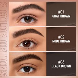 Long Lasting Creamy Texture Eye Brow Tint Enhancers Cosmetics Makeup, O.TWO.O Eyebrow Pomade Brow Gel Wax 2 IN 1