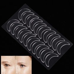 Eye Pads Patches Stickers Eye Skin Care Pads Beauty Eye Pads, 10Pairs Silicone Reusable Waterproof Silicone Anti-Wrinkle