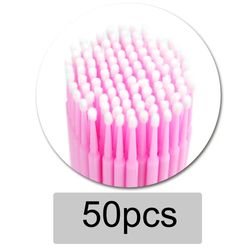 Individual Lash Removing Swab Beauty Tools,50pcs/Bag Disposable Makeup Eyelashes Brushes Micro Mascara Brush