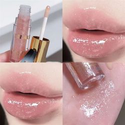 Glitter Liquid Lipstick, Waterproof Diamond Shimmer Glitter ,Diamond Pearl Lip Gloss , 5 Colors Sparkling Glitter