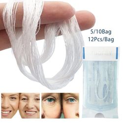 Beauty Care Skin Collagen Based ,Absorbable Anti-wrinkle Face Filler ,5Bags/60Pcs Protein Thread No Needle Gold Protein