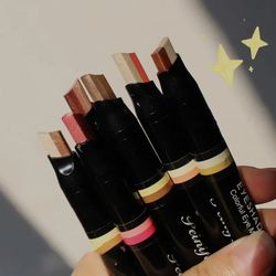 Eyeshadow Stick Korean Makeup ,double Color Eyeshadow Stick ,shimmer Color Eye Shadow Cream Pen Eye Makeup