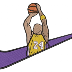 kobe bryant swoosh embroidery design