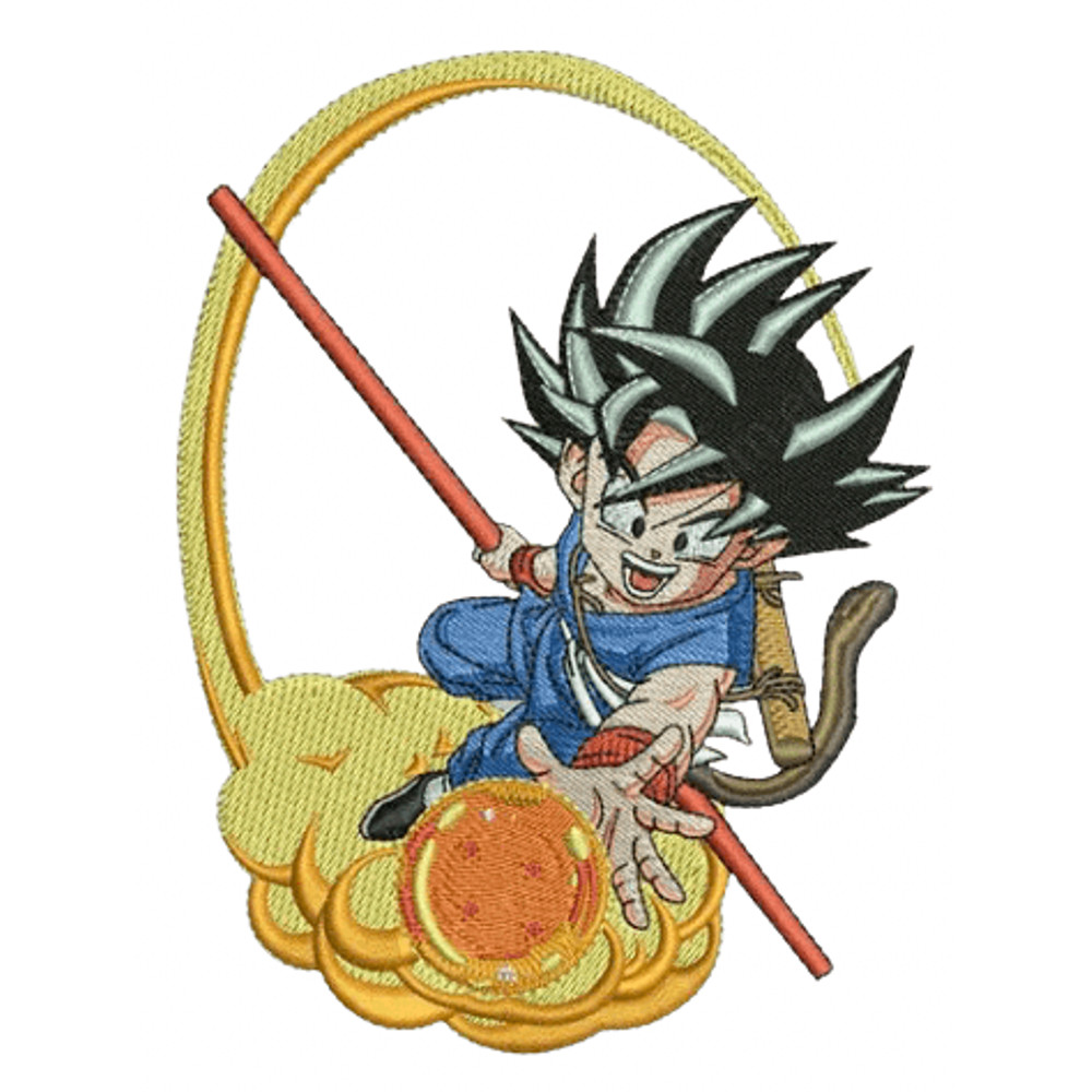 Kid Goku Embroidery File 0