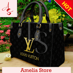 Louis Vuitton Black Leather Handbag