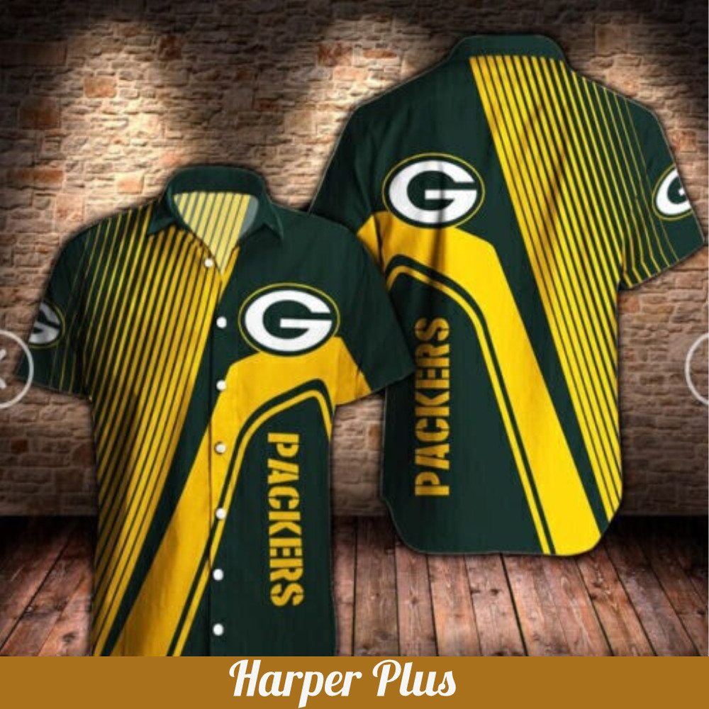 Button Down Shirts Football Short Sleeve Packers Hawaiian Shirts.jpg