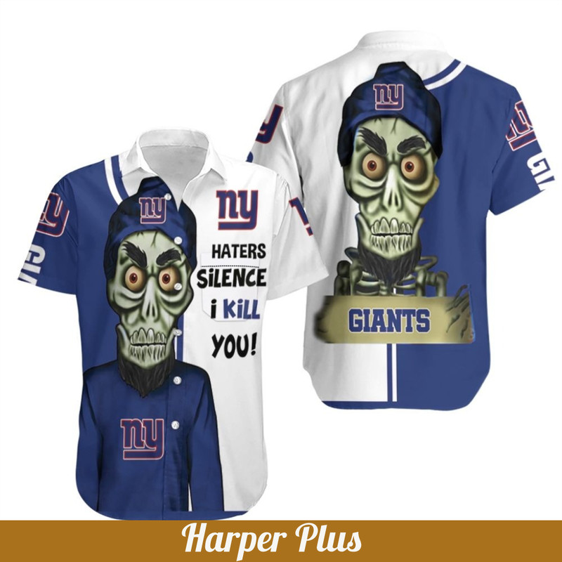 Haters I Kill You 3D NY Giants Hawaiian Shirt.jpg
