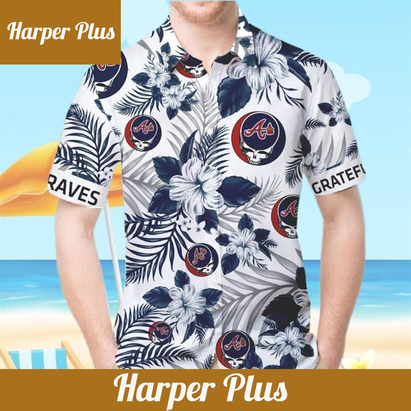 Atlanta Braves Grateful Dead Fans Hawaiian Shirt - Trendy Aloha.jpg