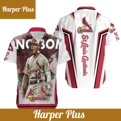 kolten wong sporting a st louis cardinals hawaiian shirt