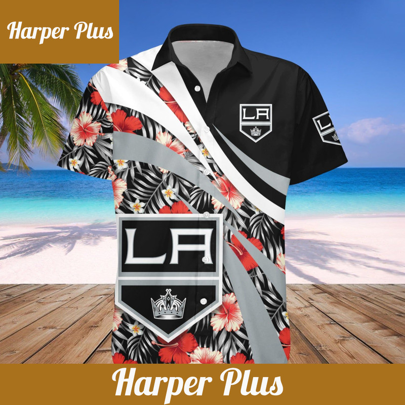 Los Angeles Kings Hawaii Shirt Hibiscus Sport Style - NHL - Trendy Aloha.jpg