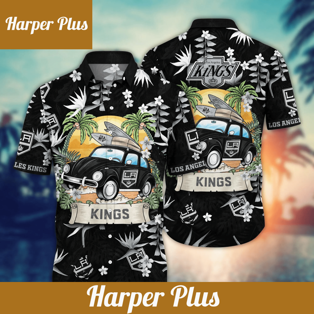 Los Angeles Kings NHL Hawaiian Shirt Ice Cream Seasontime Aloha Shirt - Trendy Aloha.png