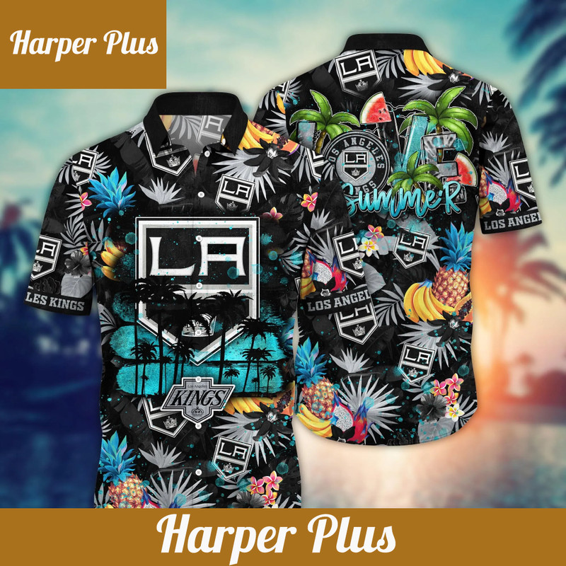 Los Angeles Kings NHL Hawaiian Shirt Sunningtime Aloha Shirt - Trendy Aloha.png