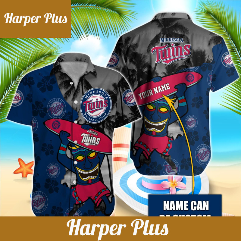 Minnesota Twins Personalized Name Hawaiian Getaway Shirt - Trendy Aloha.jpg