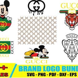 disney gucci logo bundle svg, gucci logo svg, brand logo svg