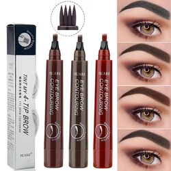4 Point Eyebrow Pencil  Waterproof Liquid Eyebrow Pen Makeup