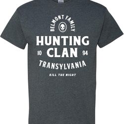belmont family hunting clan - transylvania dracula vampire hunter gaming t shirt