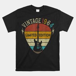 guitar 58 years old 1964 58th birthday shirt