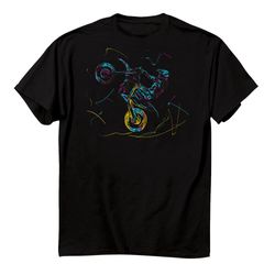 wheelie motocross supermoto supermotard enduro abstract shirt