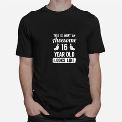 this is what an awesome6 year old looks like birthday giftt shirt