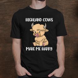 cute highland cow shirt spirit animal cow gift messy hair shirt