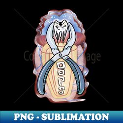 tooth extraction at the dentist - Vintage Sublimation PNG Download - Capture Imagination with Every Detail