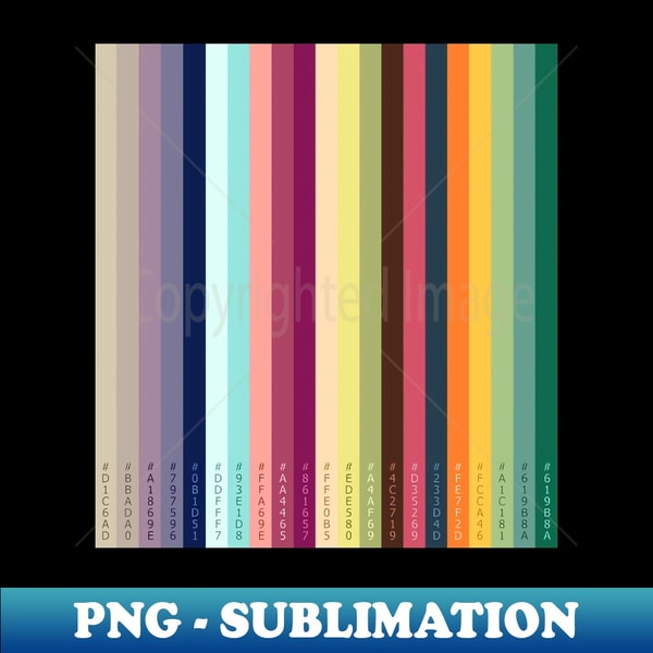 ColorCode Series Design 1 - Modern Sublimation PNG File - Cr | Inspire ...