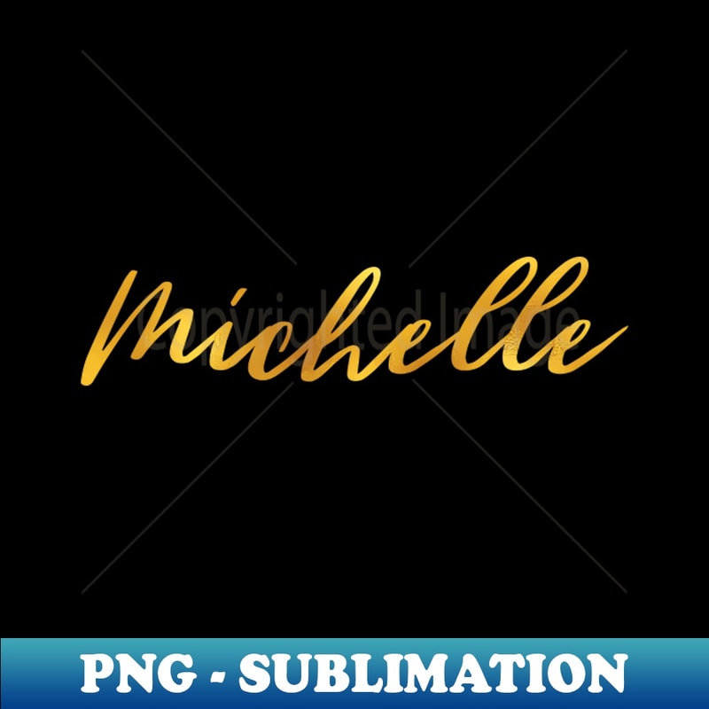 Michelle Name Hand Lettering in Faux Gold Letters - Decorati | Inspire ...