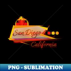 san diego - retro png sublimation digital download - unleash your inner rebellion