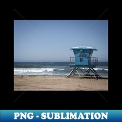 Oceanside California Lifeguard Tower Photo V1 - Instant Sublimation Digital Download - Unleash Your Inner Rebellion