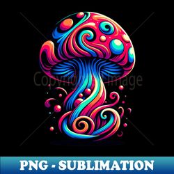 psychadelic mushroom - PNG Transparent Digital Download File for Sublimation - Bold & Eye-catching