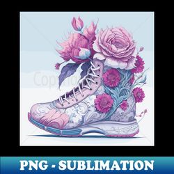 Floral sport shoe - Trendy Sublimation Digital Download - Unlock Vibrant Sublimation Designs