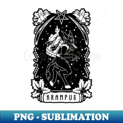 krampus funny evil santa krampus tarot card naughty kids evil santa - decorative sublimation png file - bold & eye-catching