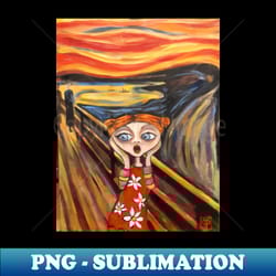 lovely scream - high-resolution png sublimation file - capture imagination with every detail