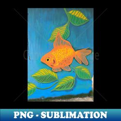 Goldfish Graffiti Art Photography - Digital Sublimation Download File - Fashionable and Fearless