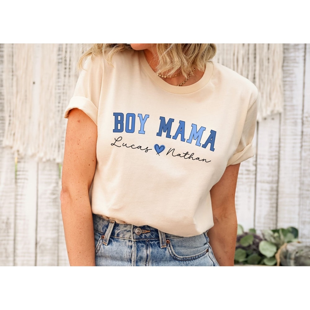 Custom Boy Mama Shirt, Mom Shirt With Names,Personalized Mama T-shirt,Custom Mama Shirt,Gift For Moms,Mama With Children Names Tee,Mama Gift.jpg