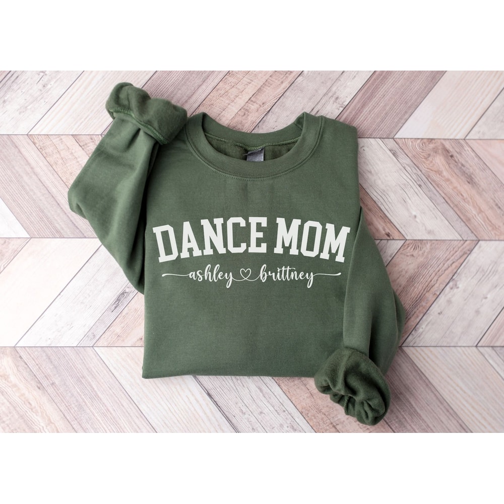 Custom Dance Mom Sweatshirt, Dance Mom Sweatshirt, Dance Mom Gift, Dance Mama Sweatshirt, Dance Team Mom, Dancer Mom, Custom Mom Sweatshirt 2.jpg