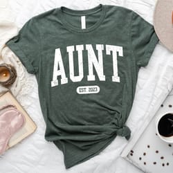 personalize auntie shirt, christmas gift for aunt, mothers day gift, tia shirt, birthday gift aunt,
