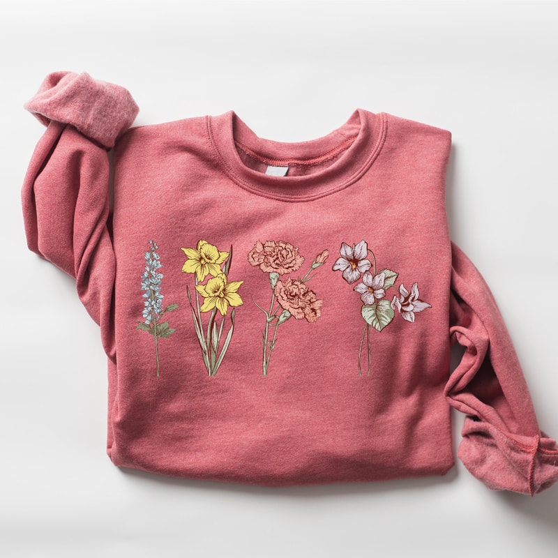 Personalize Birth Month Flower Sweatshirt, Christmas Gift For Her, Grandma Sweatshirt, Mothers Day Gift, New Mom Gift, Mama Sweatshirt.jpg