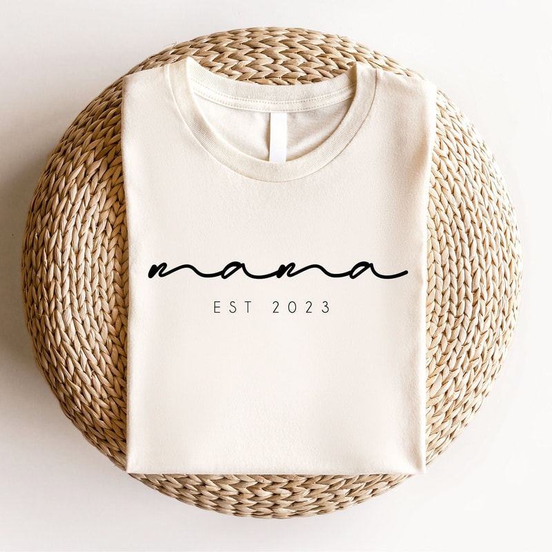 Custom Mama Est Shirt, Mothers Day Gift, Mothers Day Shirt, New Mom Shirt, Mom Life Shirt, Cute Mom Shirt, Mama Shirt, Mommy Shirt.jpg