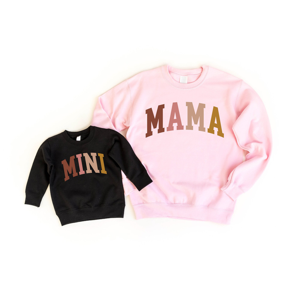 Matching Mama and Mini Christmas Sweatshirt, Mama Sweatshirt, Mommy and Me Outfit, Christmas Sweatshirt, Women's Holiday Sweatshirt.jpg