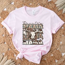 country shirt, mama shirt, mama cow print shirt, mothers day shirt, gift for mom, country mama shirt